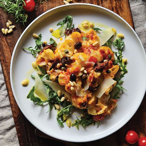 Zapečene testenine po mediteransko