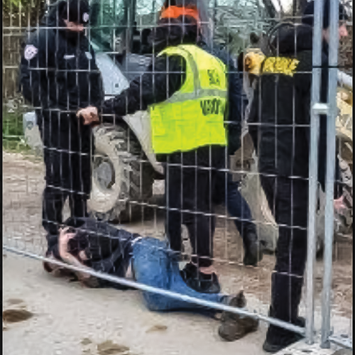 [Posnetek pretepanja] Simon Jernejc na trasi kanala C0 s kriki na pomoč: »Uroš! Uroš!«