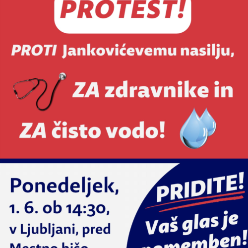 V ponedeljek, 1. junija, že 31. shod za zaščito pitne vode v Ljubljani