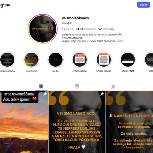 Soustvarjalcem Instagram profila Vsi smo lahko Aco
